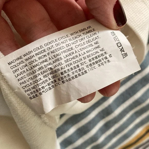 Theory sz XL long sleeve tshirt with three front buttons like NEW ivory white - Picture 8 of 9